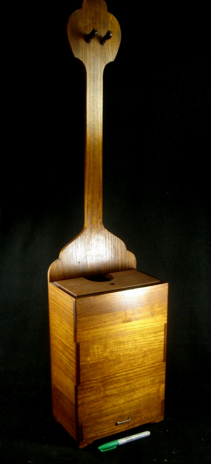 Vintage Japanese Shamisen Stand Box (Early 1900'S) Kiri Wood W/ One Drawer