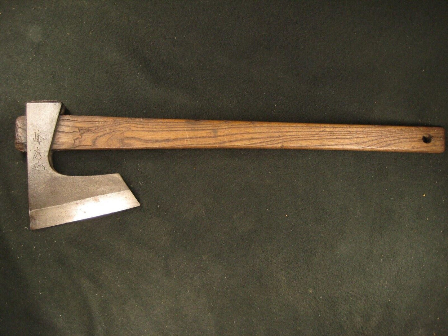 Japanese Vintage Signed Tool Hand Forged Laminated Samurai Steel Masakari Ax