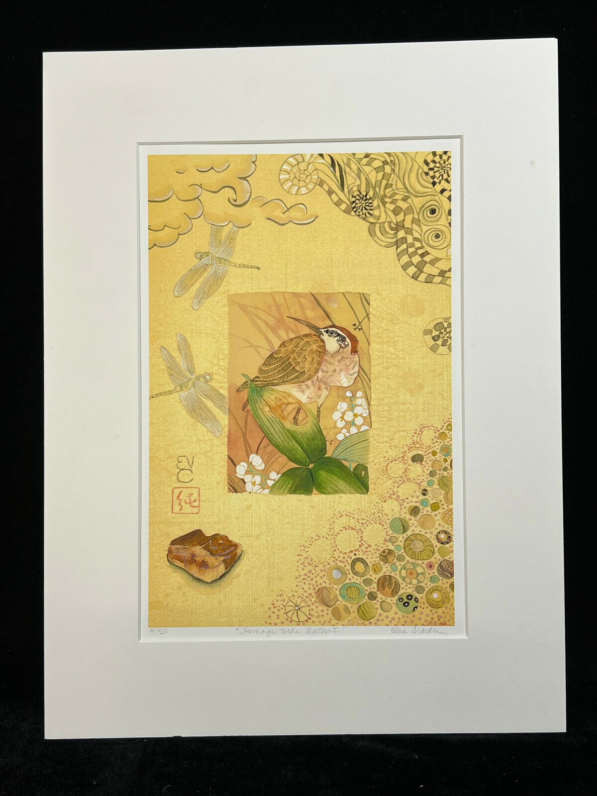 Matted Print Titled "Homage To The Masters I" By Ellen Crocker 12" X 16