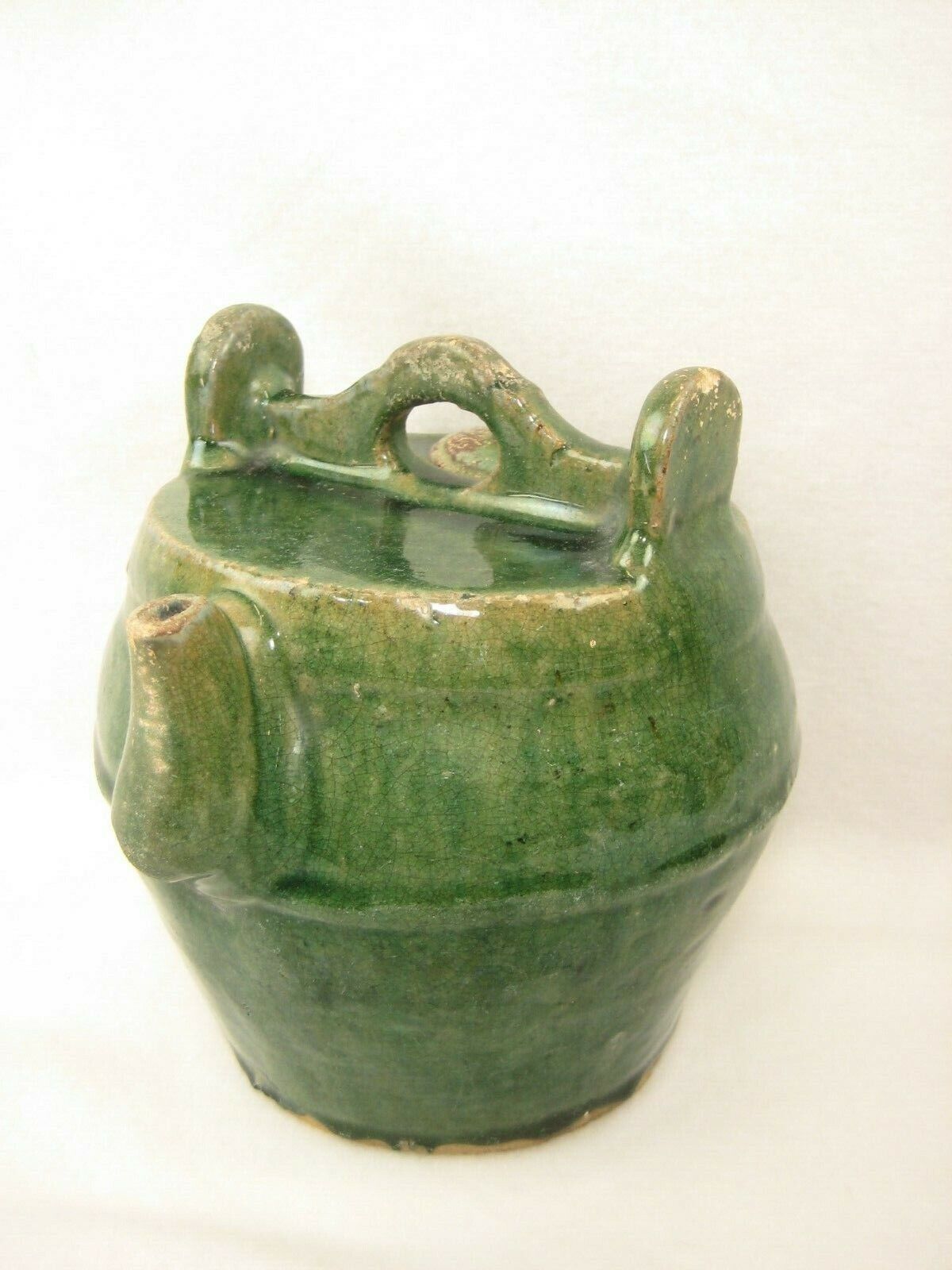 Jade Green Antique Chinese Qing Dynasty Tea Pot