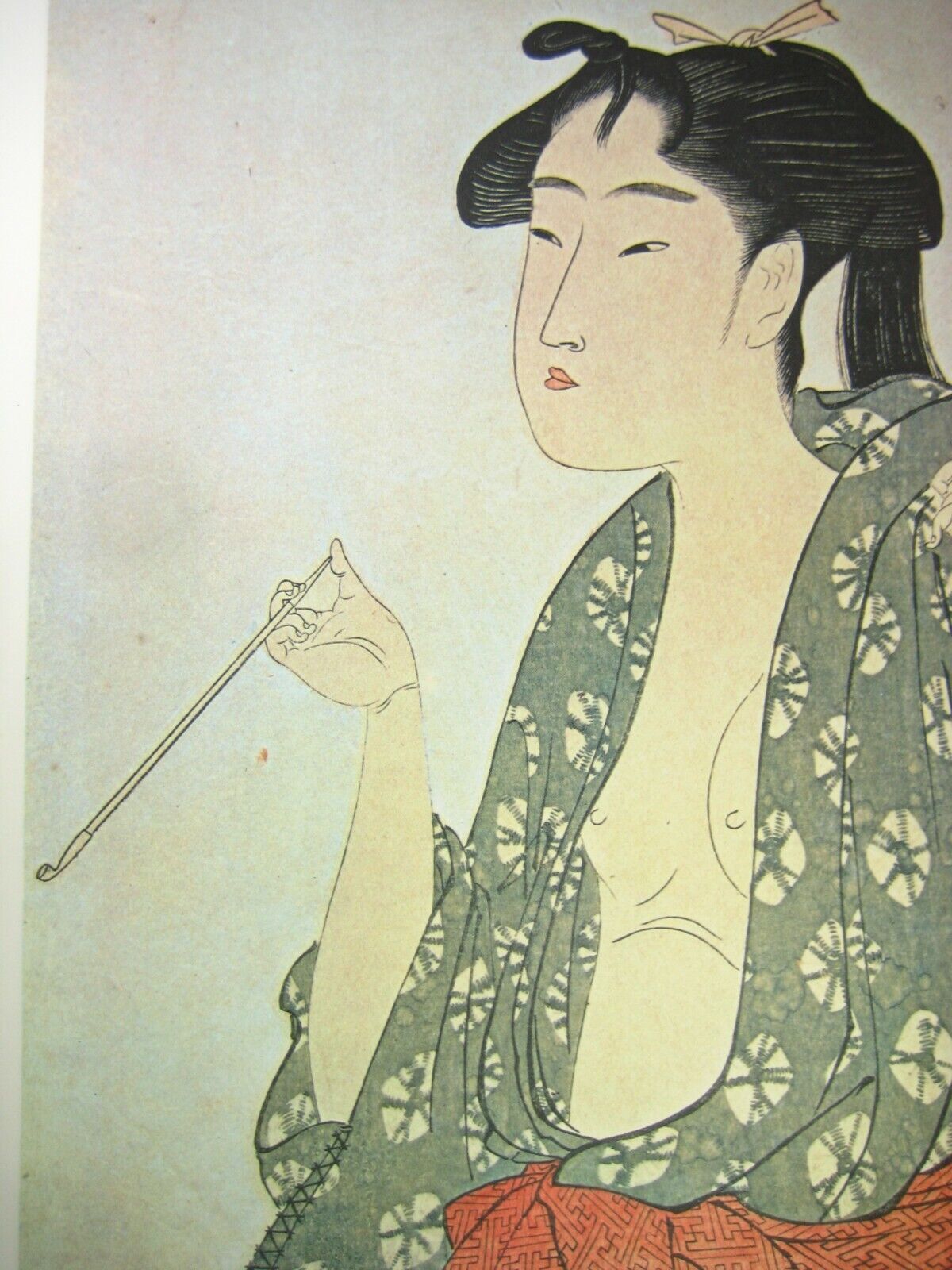 Antique Meiji Era (C1880) Japanese Bronze & Bamboo Signed Kiseru Good Draw 9"