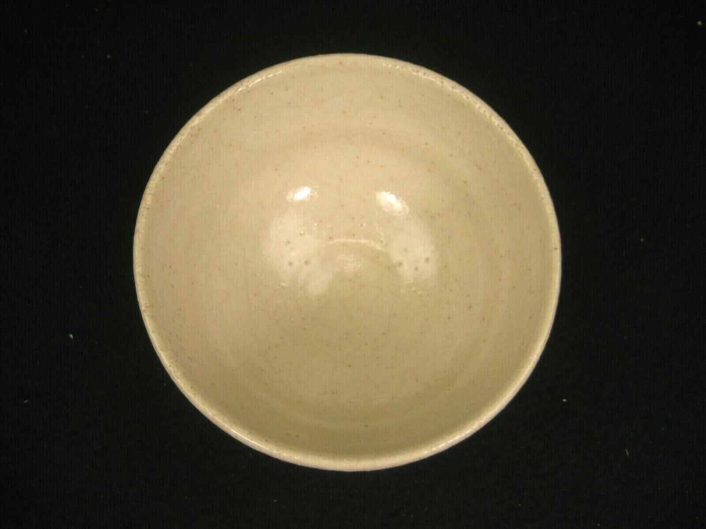 Vintage Japanese Signed Winter Tea Ceremony Ceramic Chawan Bowl Off White