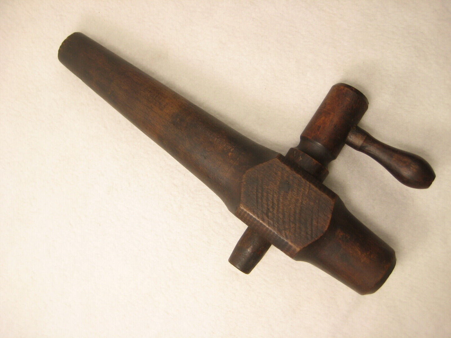 Antique Wooden Beer Barrel Wine Keg Bung Spigot Spout Tap Wood Faucet