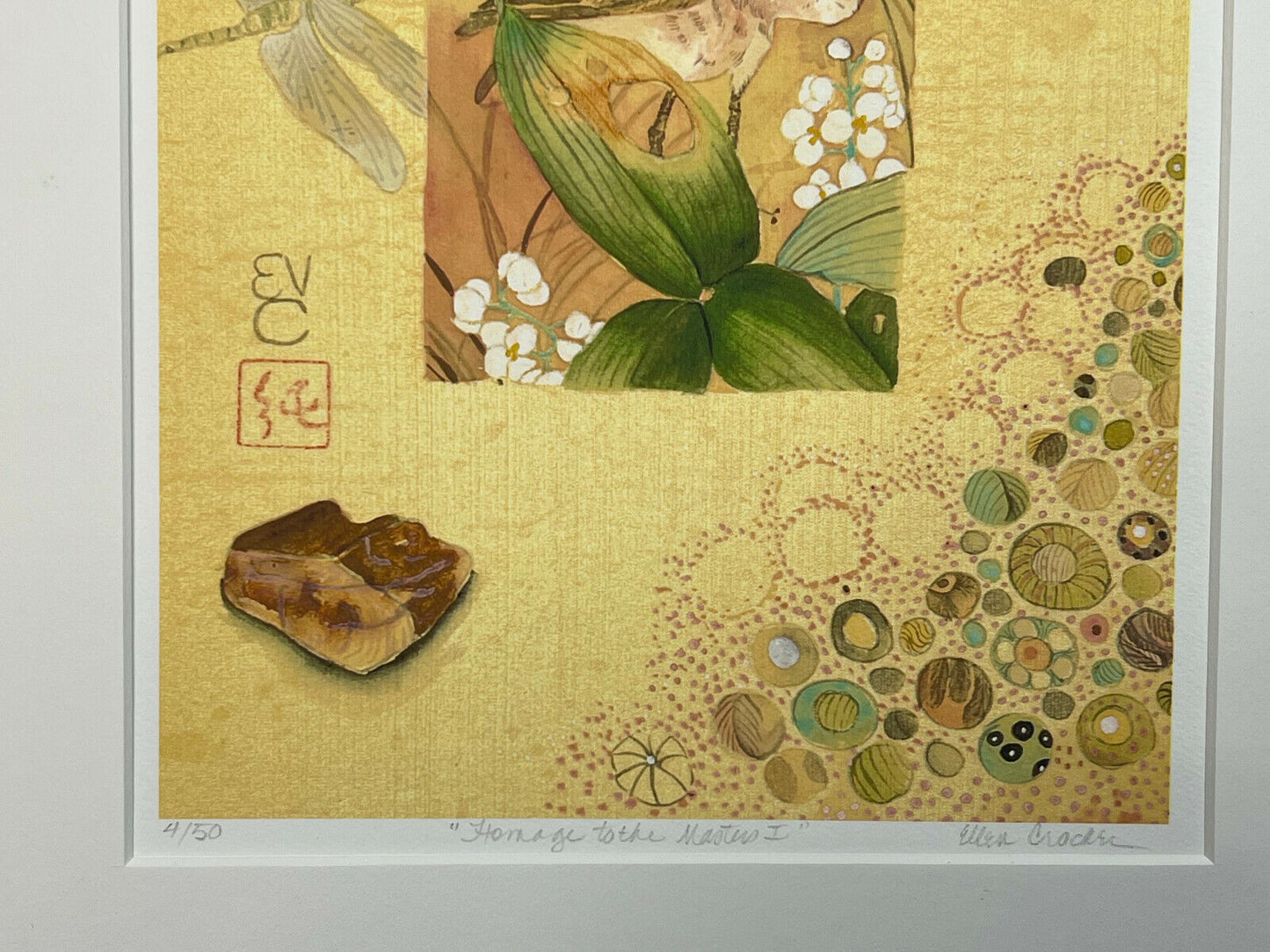 Matted Print Titled "Homage To The Masters I" By Ellen Crocker 12" X 16