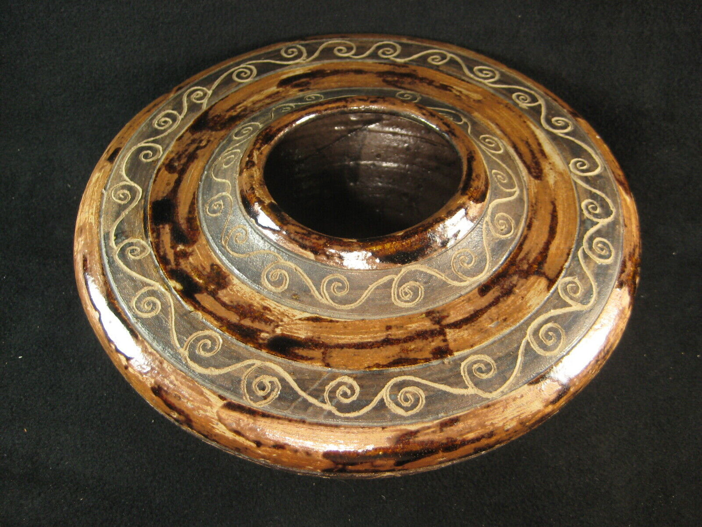 Vintage Japanese Hand Thrown Ceramic Flower Vase