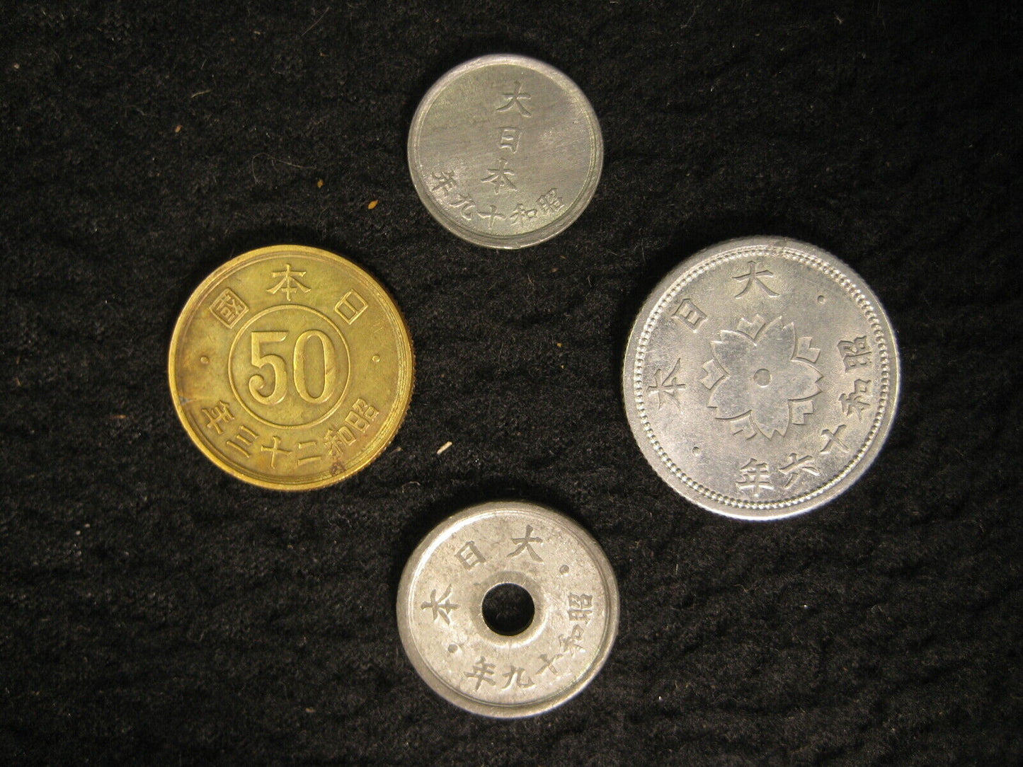 Antique/Vintage Collection 12 Japanese Coins 1881-1948 Includes 2 Sen Dragon