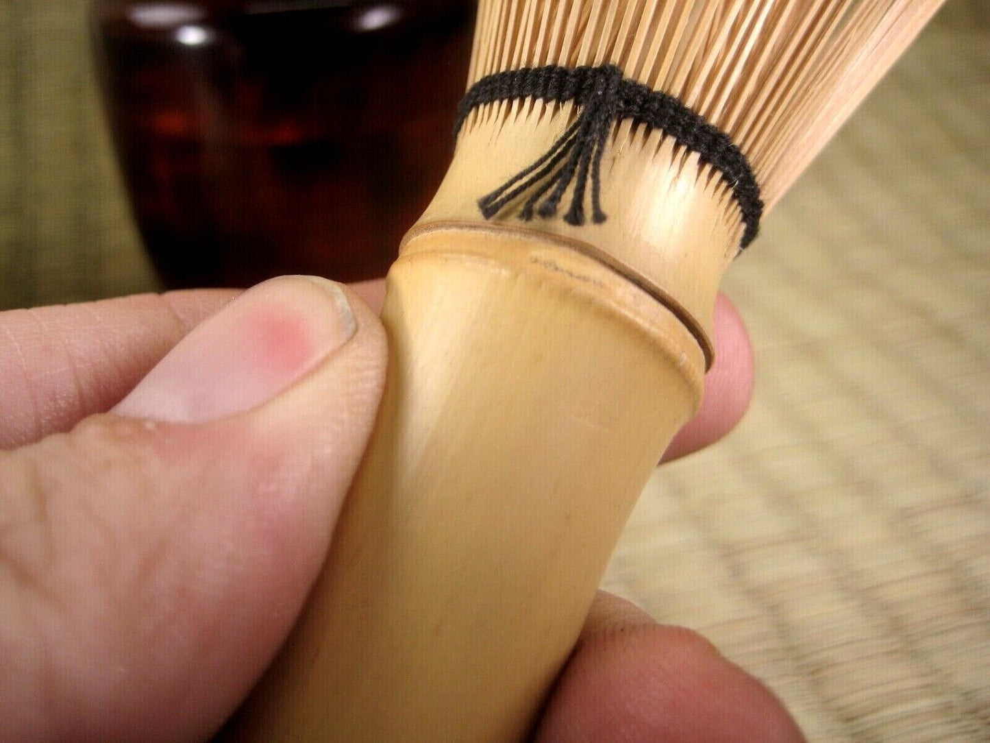 Vintage Japanese Chasen Tea Bamboo Wisk for Matcha w/ Box