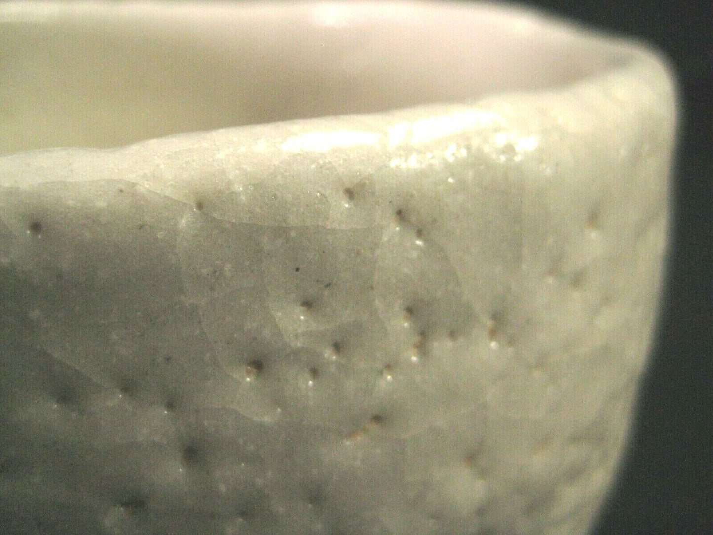 Vintage Japanese Signed Tea Ceremony Ceramic Chawan Large White Tea Bowl