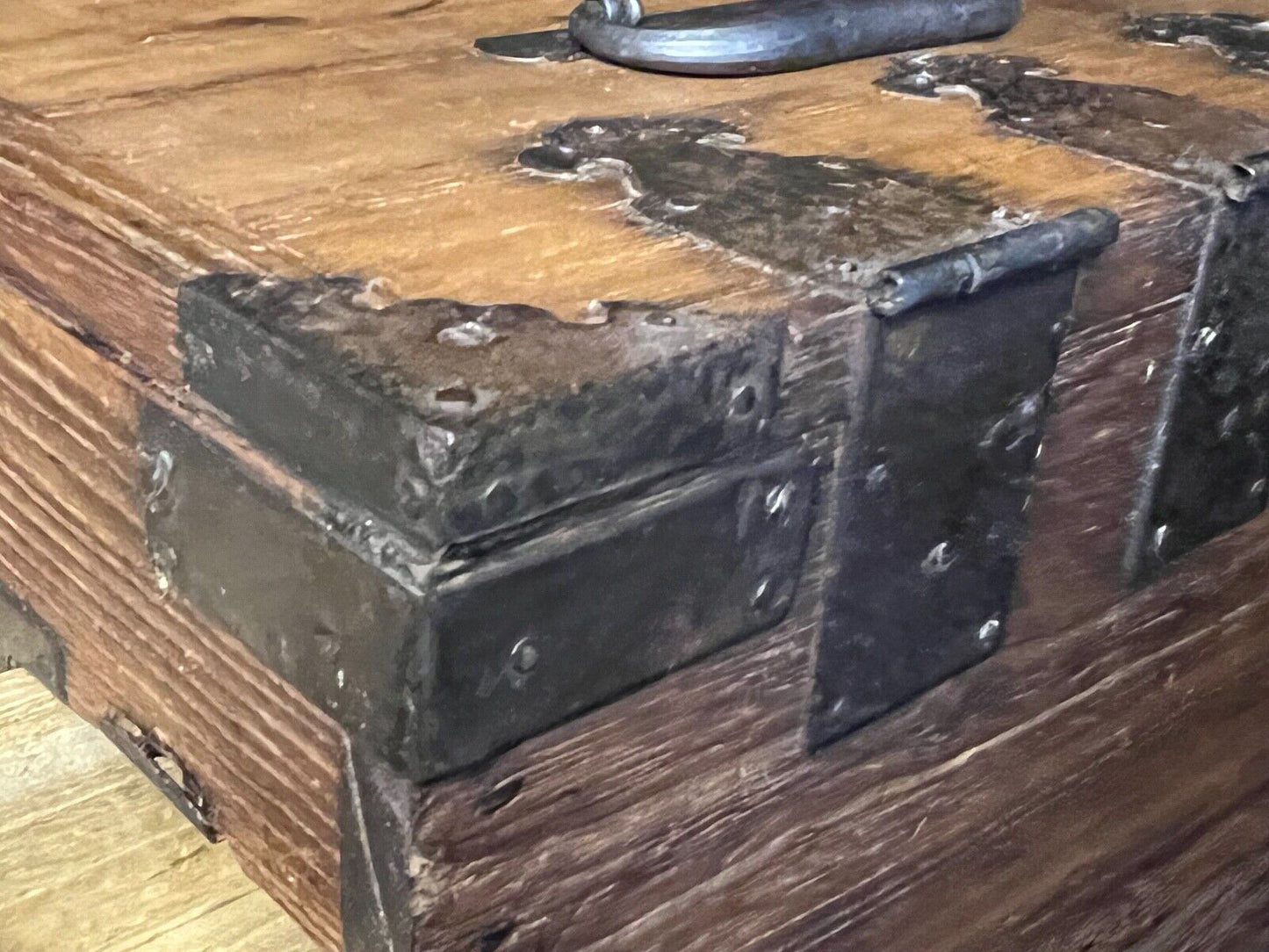 Antique Japanese Meiji Era C1890 Sugi Wood Suzuribako Calligraphy Tansu