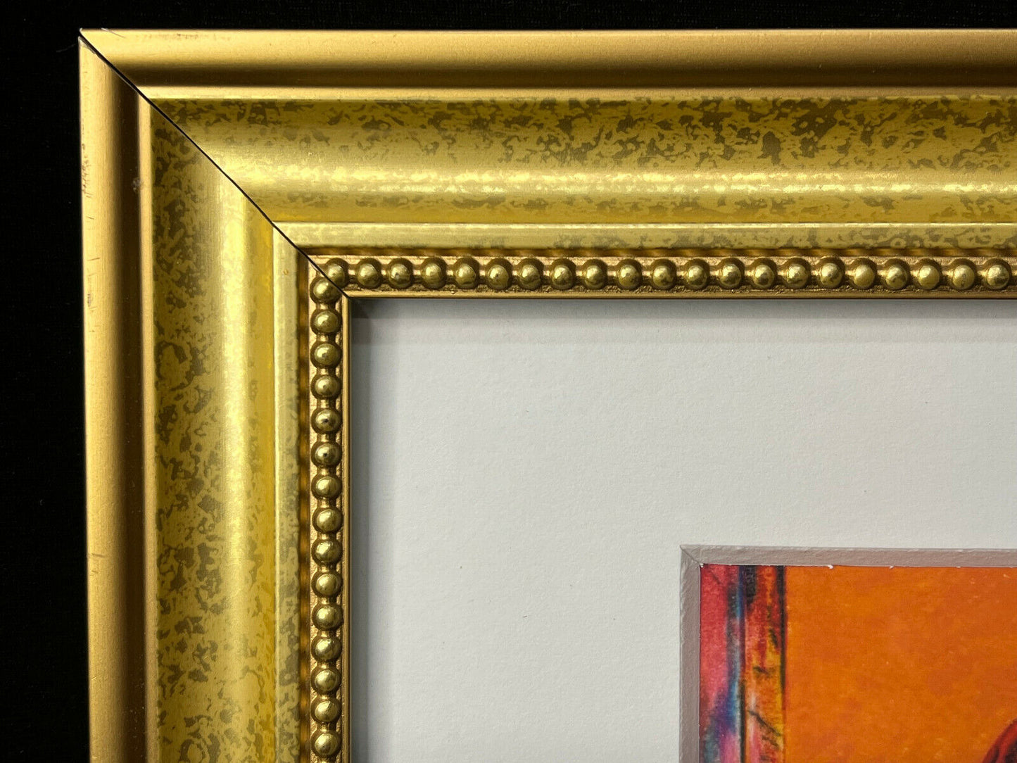 Framed Print of Baby with Colorful Bows by J. Gumer 16.5" x 13.5" Framed