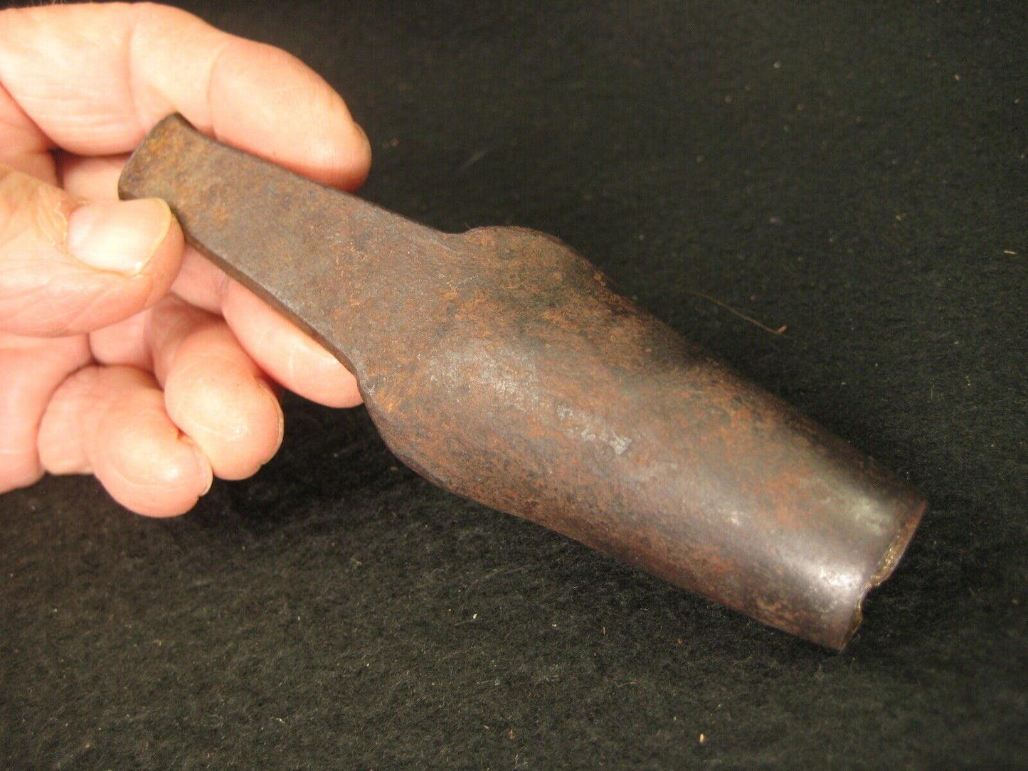 Vintage Japanese Tool: Large Hole Punch Laminated Forged Iron