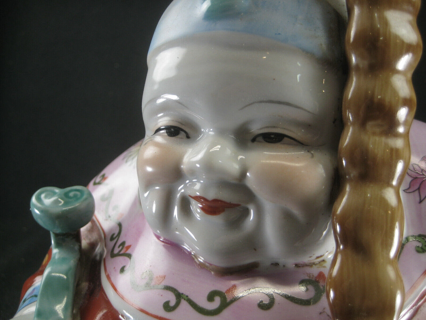 Vintage (C1950) Chinese Porcelain Jurojin God Of Luck Prosperity Longevity