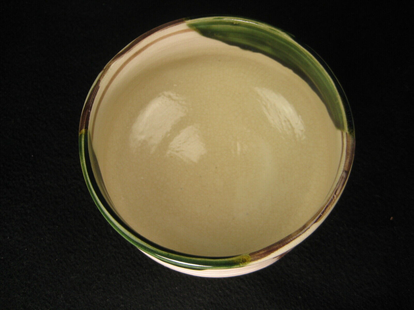 Antique Japanese Signed Oribe Ware Tea Ceremony Ceramic Chawan Tea Bowl