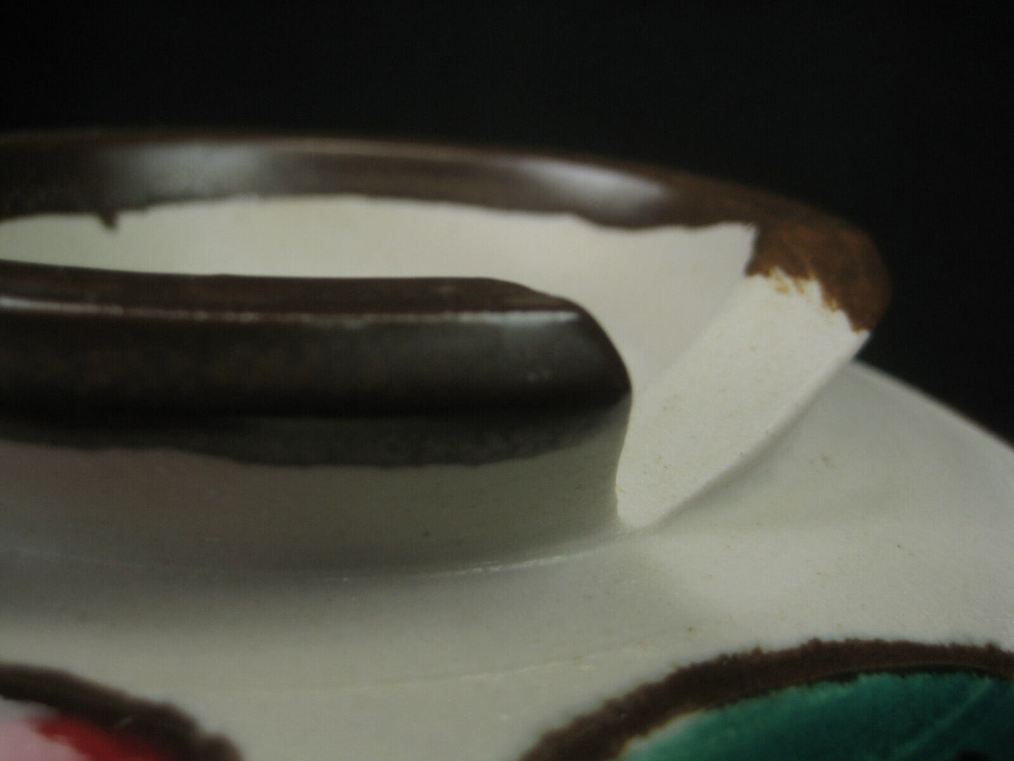 Japanese Ceramic Hot Pot Donabe For Nabe Shabu Sukiyaki Red Green Gold Leavs