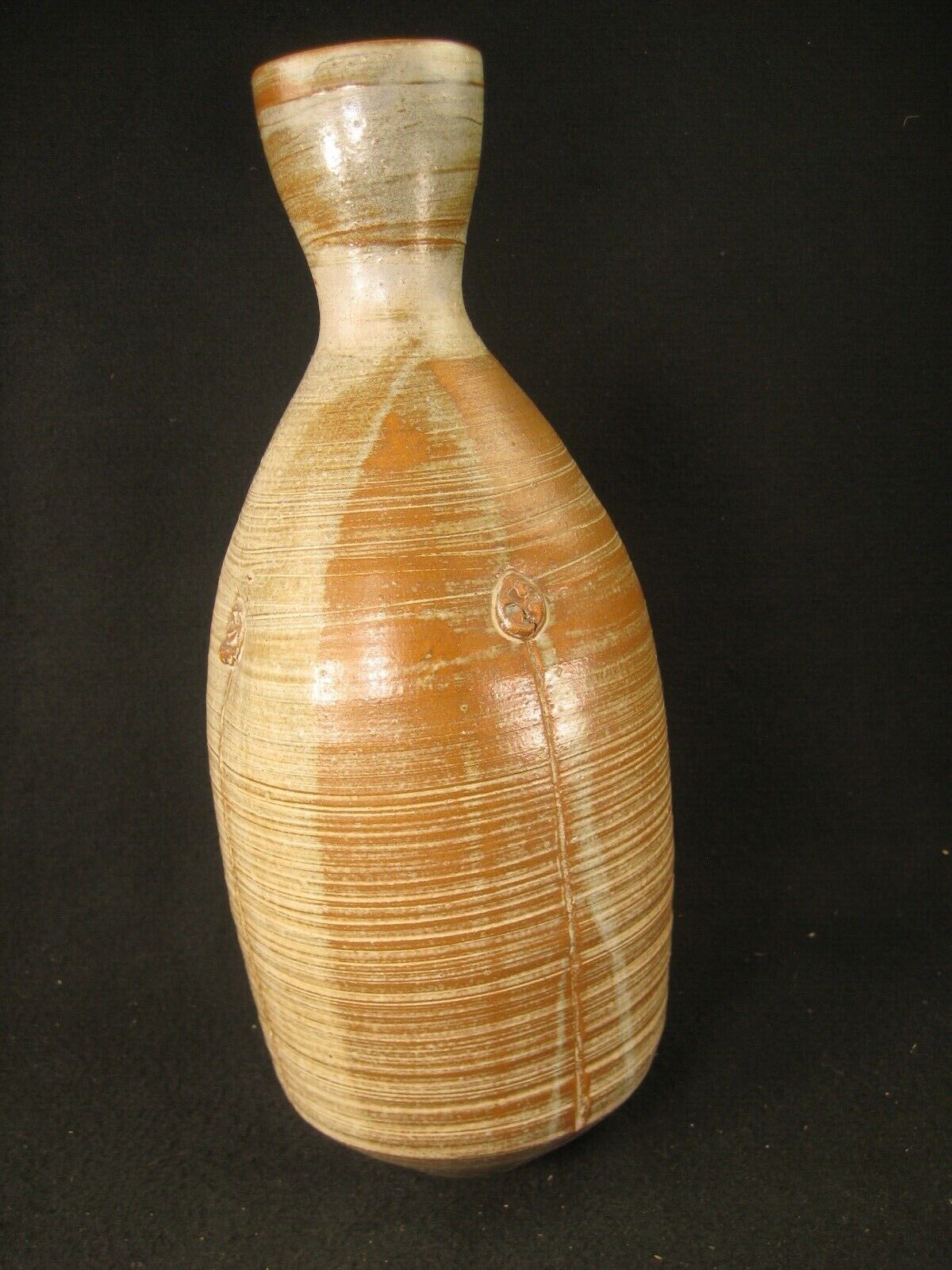 Antique Japanese Signed Hand Thrown Ikebana Tokkuri Vase