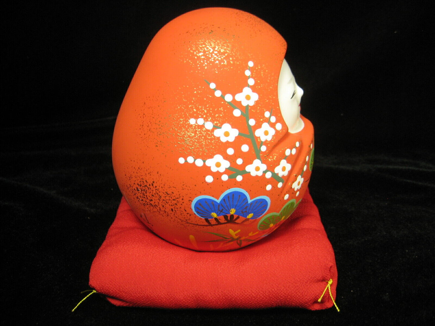 Vintage Japanese Hachiman Okiagari Doll Signed For Babies Weddings & Get Well 6"