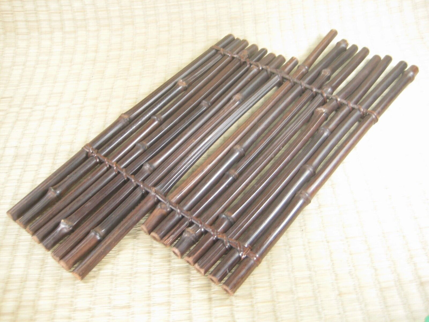Vintage Japanese Hand Crafted Bamboo Flower Ikebana & Bonsai Stand Kadai
