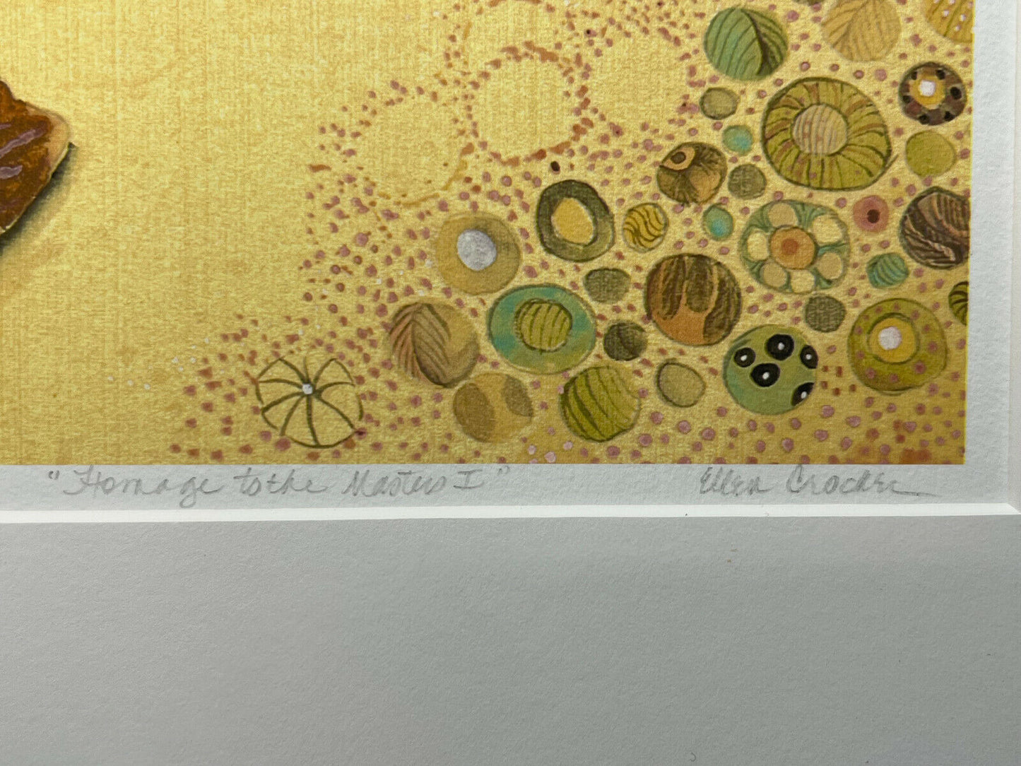 Matted Print Titled "Homage To The Masters I" By Ellen Crocker 12" X 16