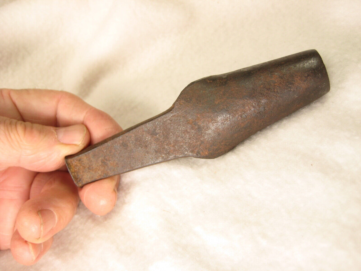 Vintage Japanese Tool: Large Hole Punch Laminated Forged Iron