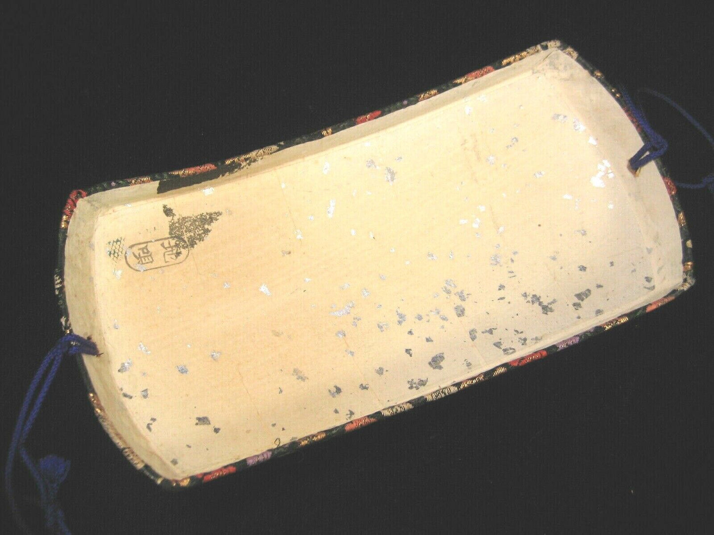 Vintage Japanese Shamisen Doukake Side Cover For Dou (Body) Various Flowers