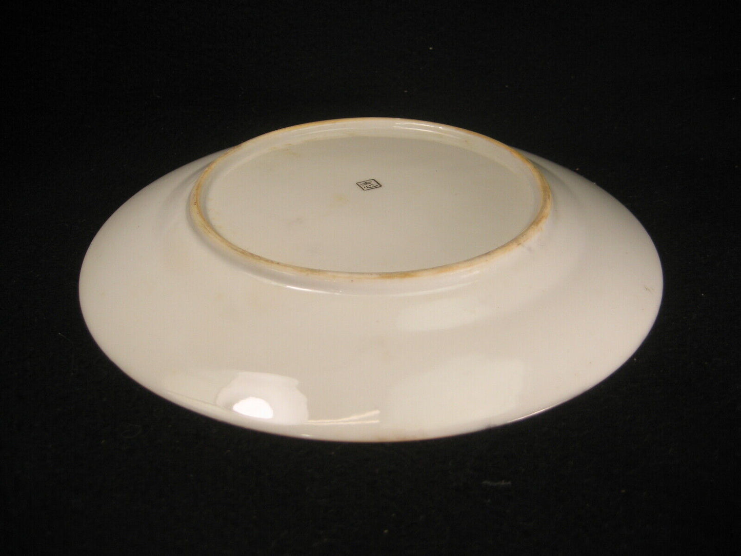 Antique Japanese Meiji Era c.1930 Small Signed Ceramic Plate Dish Geisha Scenic 7"