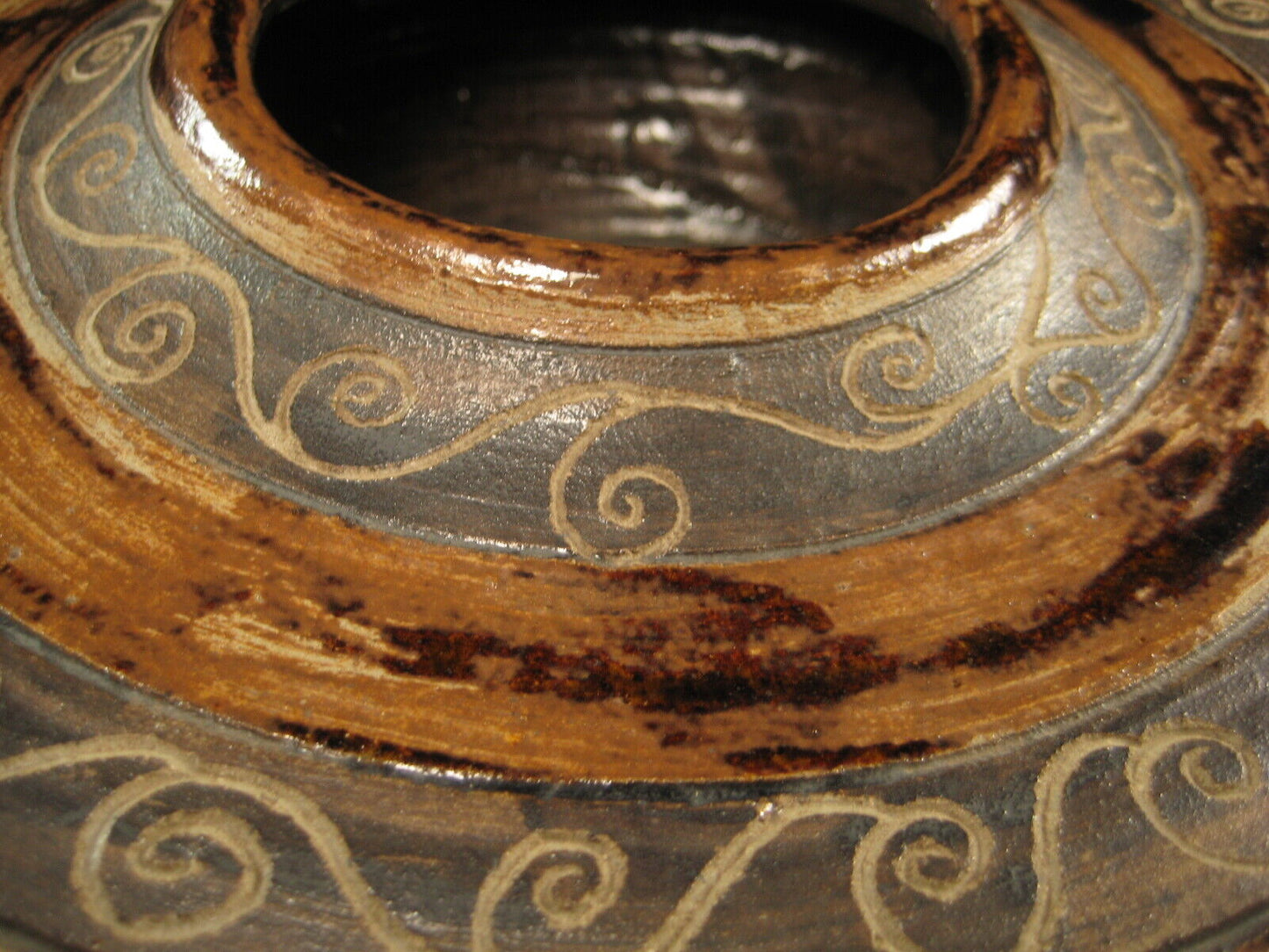 Vintage Japanese Hand Thrown Ceramic Flower Vase