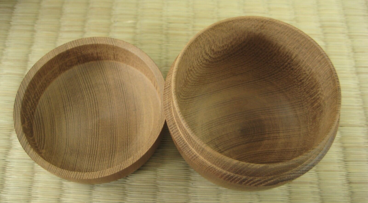 Vintage Japanese Tea Ceremony Natsume Tea Caddy Natural Wood