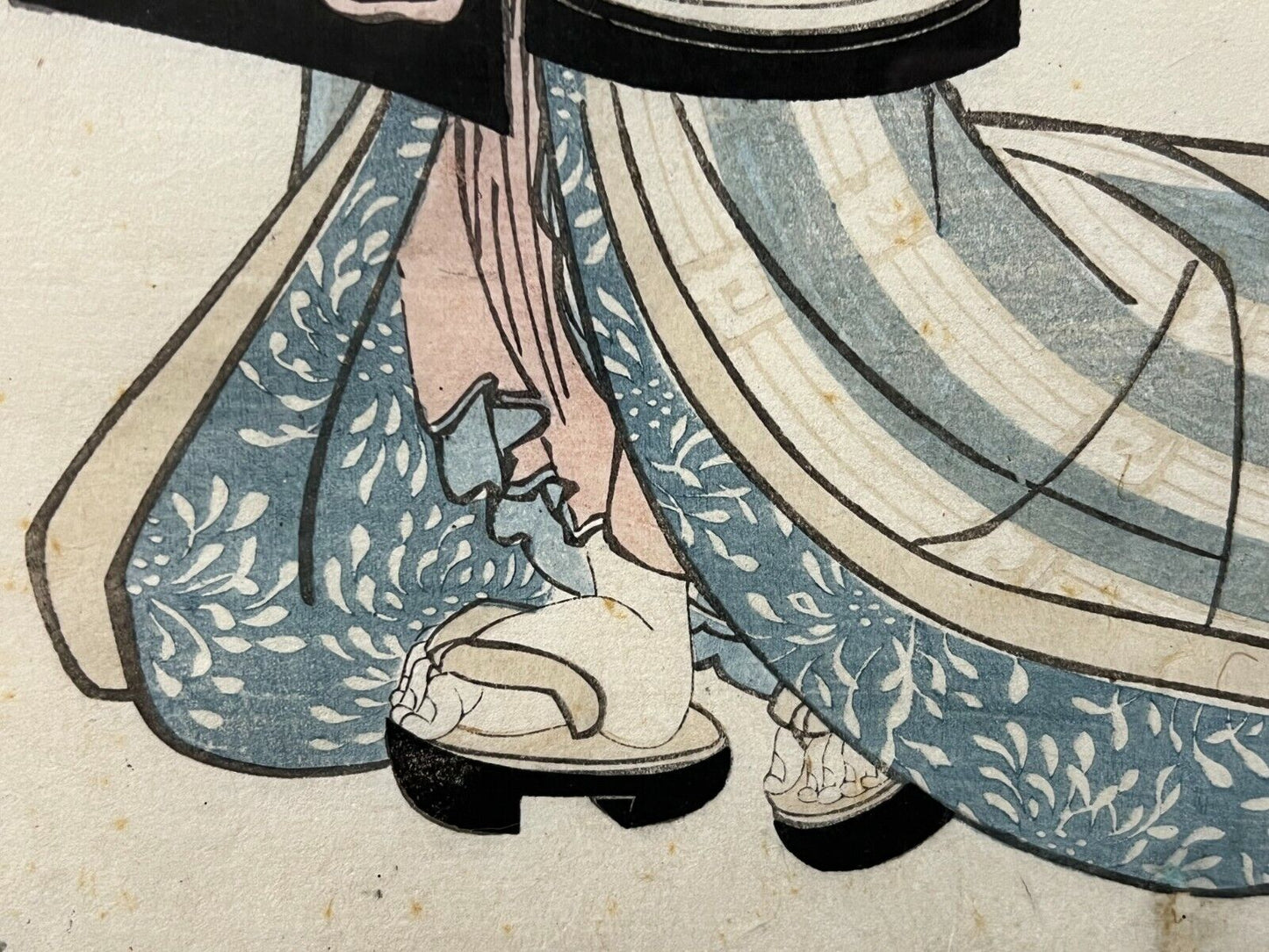 Original Japanese Woodblock Print: By Toyokuni Iii 1830'S Kabuki Actor