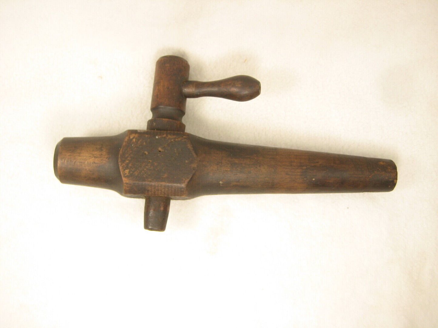 Antique Wooden Beer Barrel Wine Keg Bung Spigot Spout Tap Wood Faucet