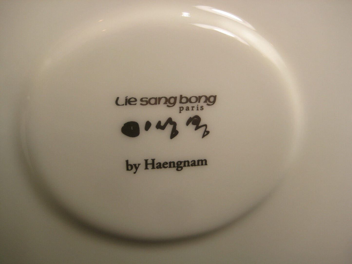 Li Sang Bong Paris Ceramic Porcelain Tea Cup & Saucer/Plate Set