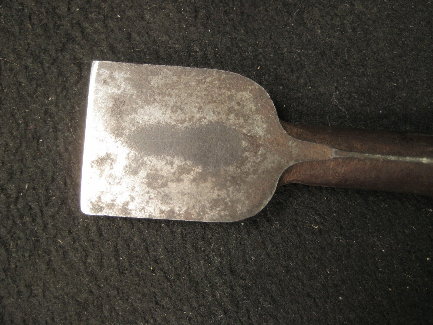 Vintage Japanese Signed Tool Laminated Forged Iron Blade Nomi Chisel Red Oak