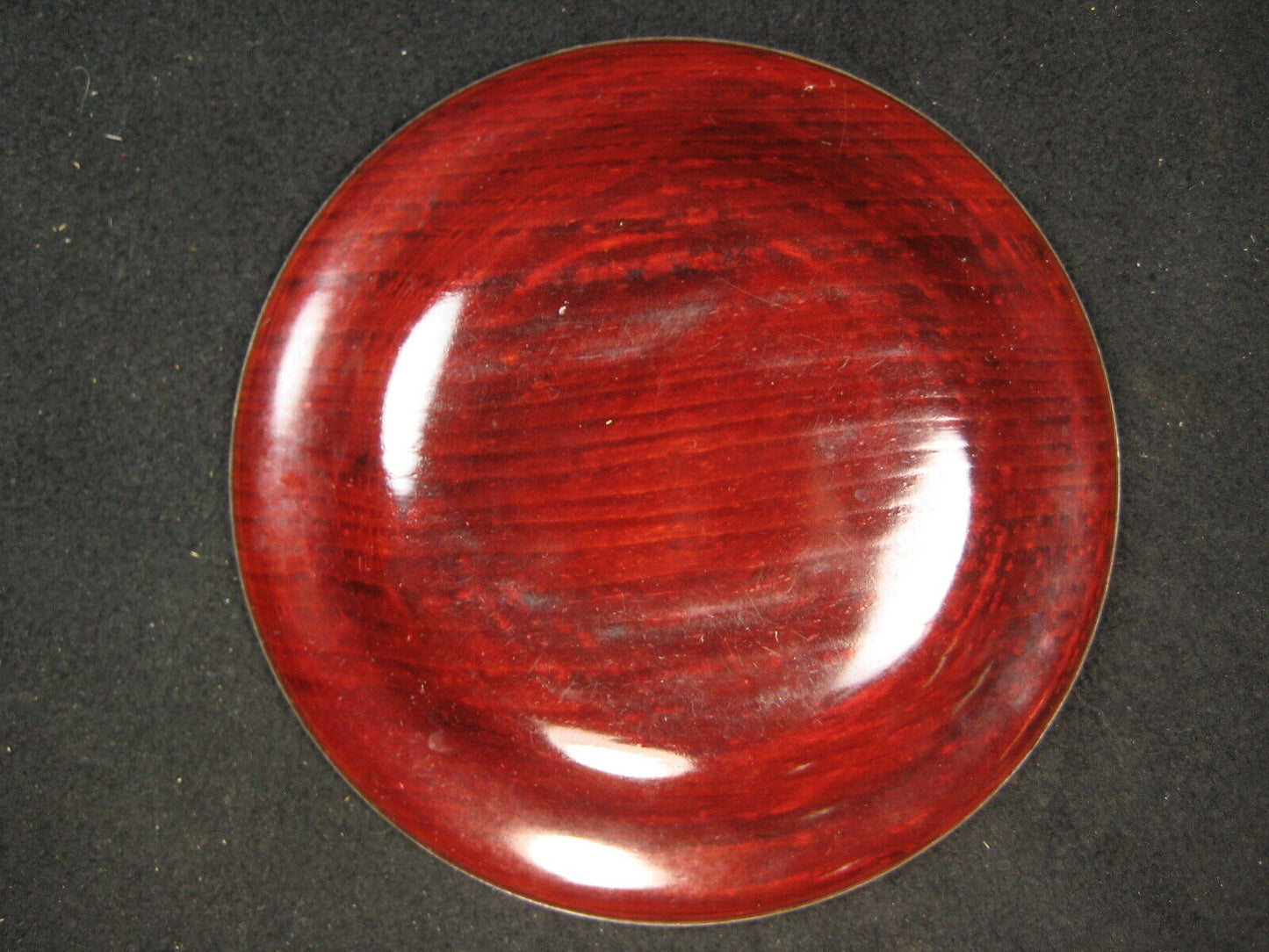 Antique C. 1920 Set Of 5 Japanese Lacquer Kashizara Appetizer Plates