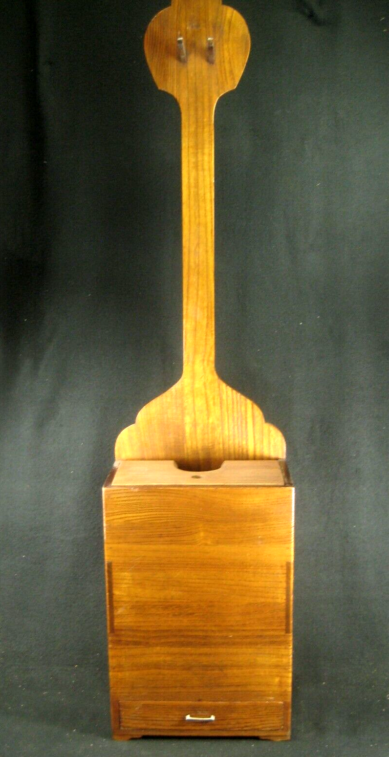 Vintage Japanese Shamisen Stand Box (Early 1900'S) Kiri Wood W/ One Drawer