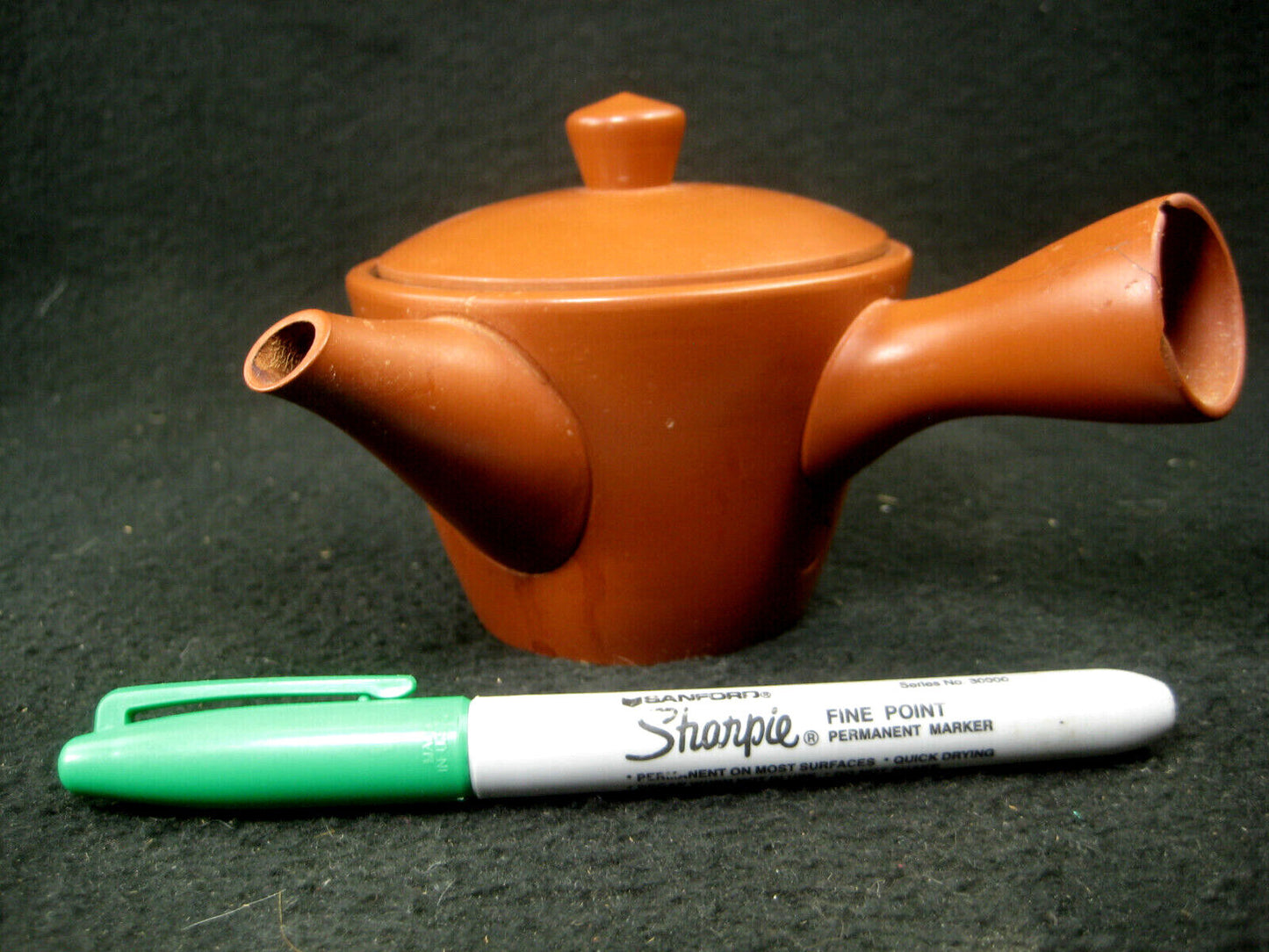 Vintage Signed Kyusu Ceramic Red Clay Tea Pot For Ocha Sencha Genmaicha