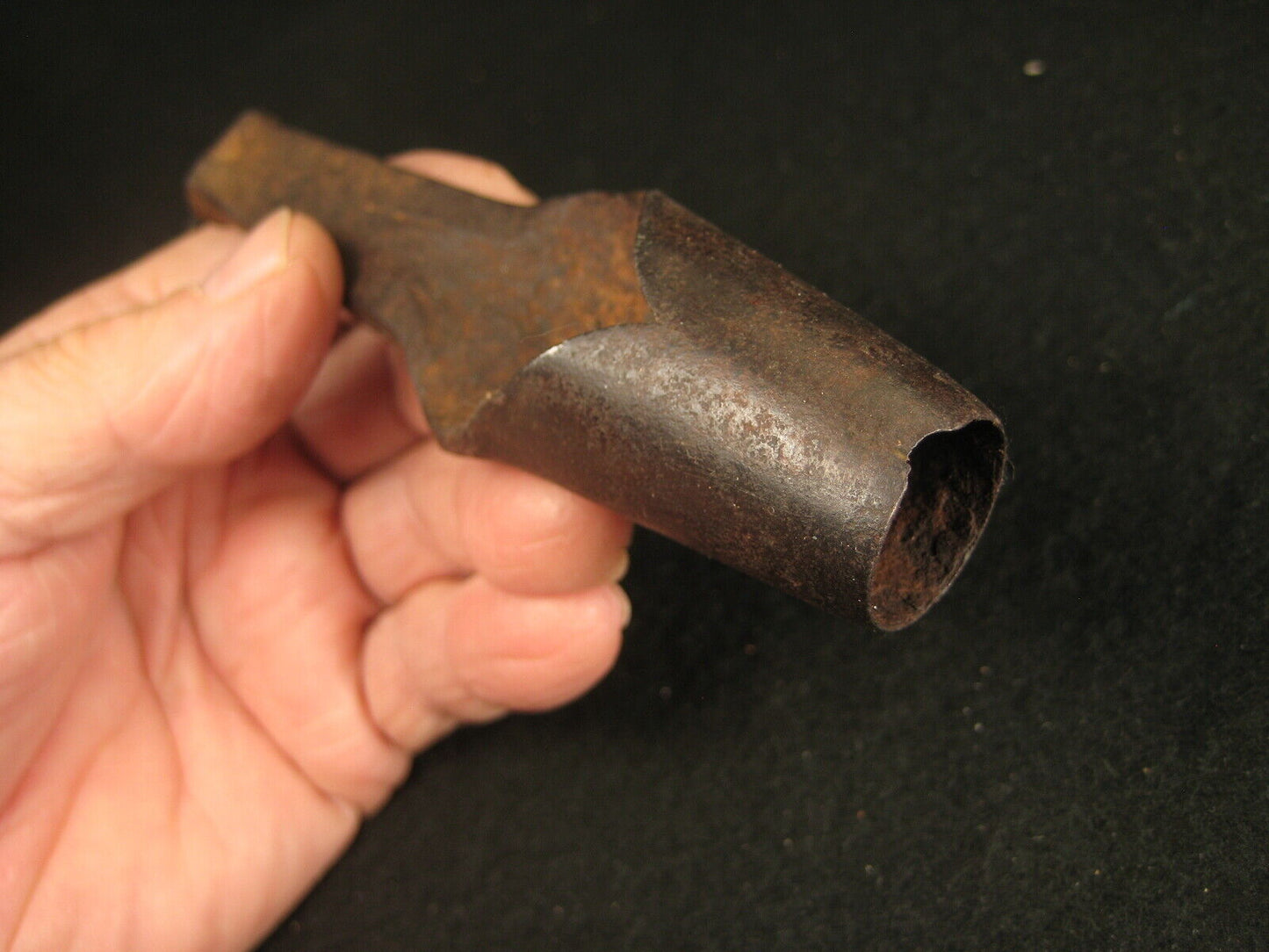 Vintage Japanese Tool: Large Hole Punch Laminated Forged Iron