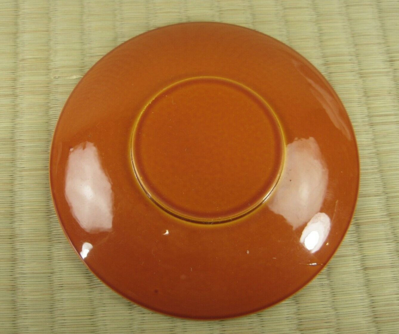 Vintage Japanese Hand Made Wood Hida Shunkei Lacquer Chataku Tea Saucer