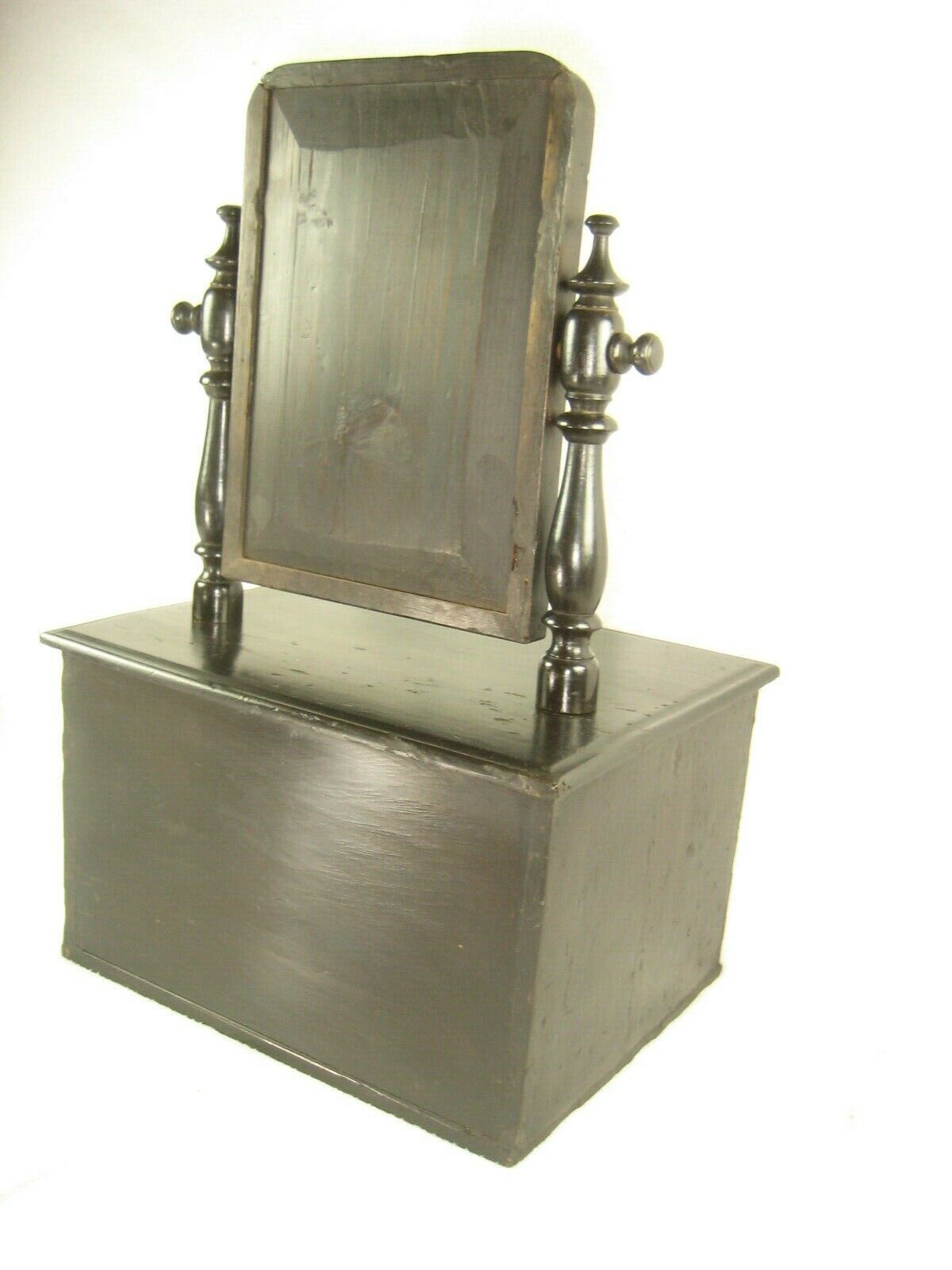 Japanese Antique 3 Drawer Mirror Stand Vanity Tansu Chest w/ Secret Section