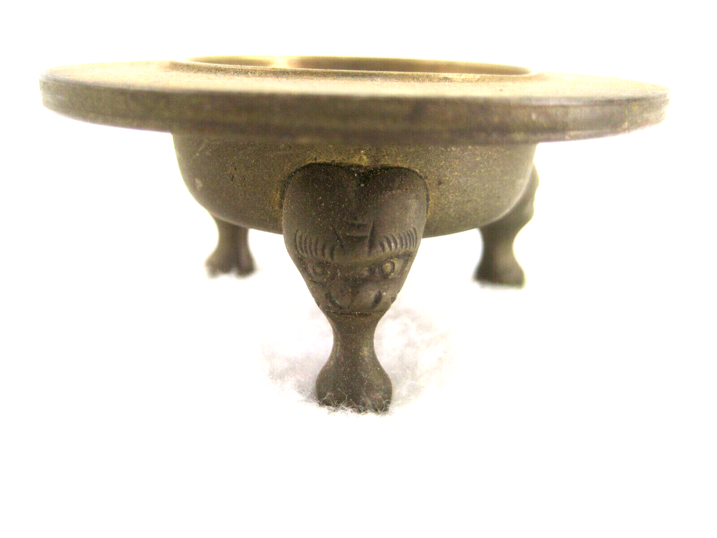 Vintage Japanese Miniature Girls Day Replica Bronze Edo Era Style Hibatchi