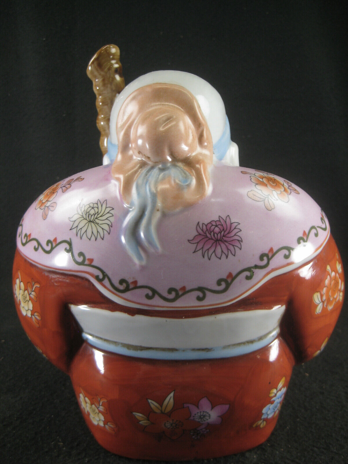 Vintage (C1950) Chinese Porcelain Jurojin God Of Luck Prosperity Longevity