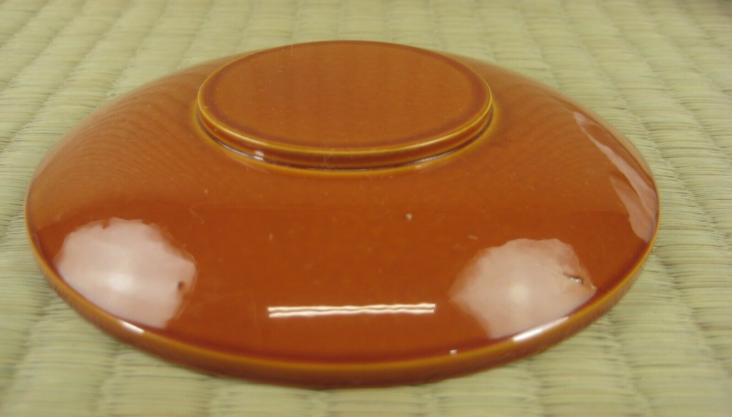 Vintage Japanese Hand Made Wood Hida Shunkei Lacquer Chataku Tea Saucer