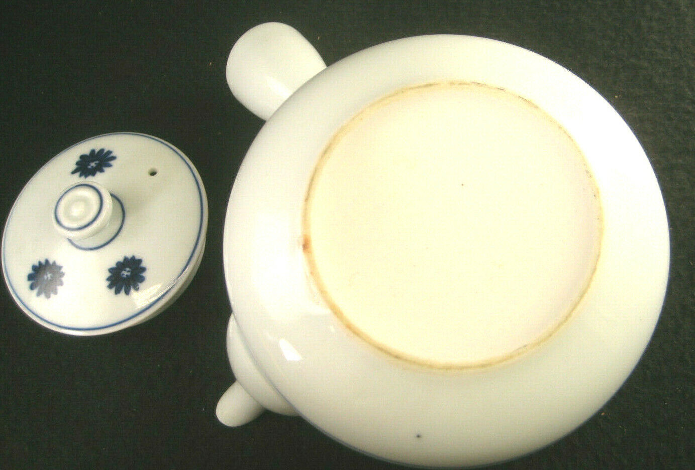 Vintage Signed Kyusu Ceramic Porcelain Tea Pot For Ocha Sencha Genmaicha