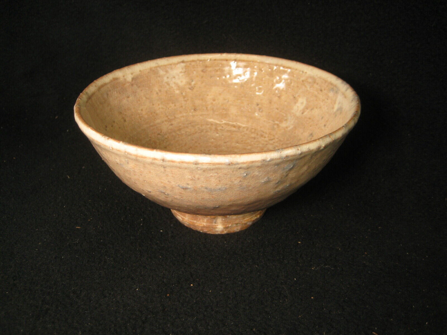 Vintage Japanese Chawan Signed Zuiun Hagi ware w/ Original Box 5 3/4"