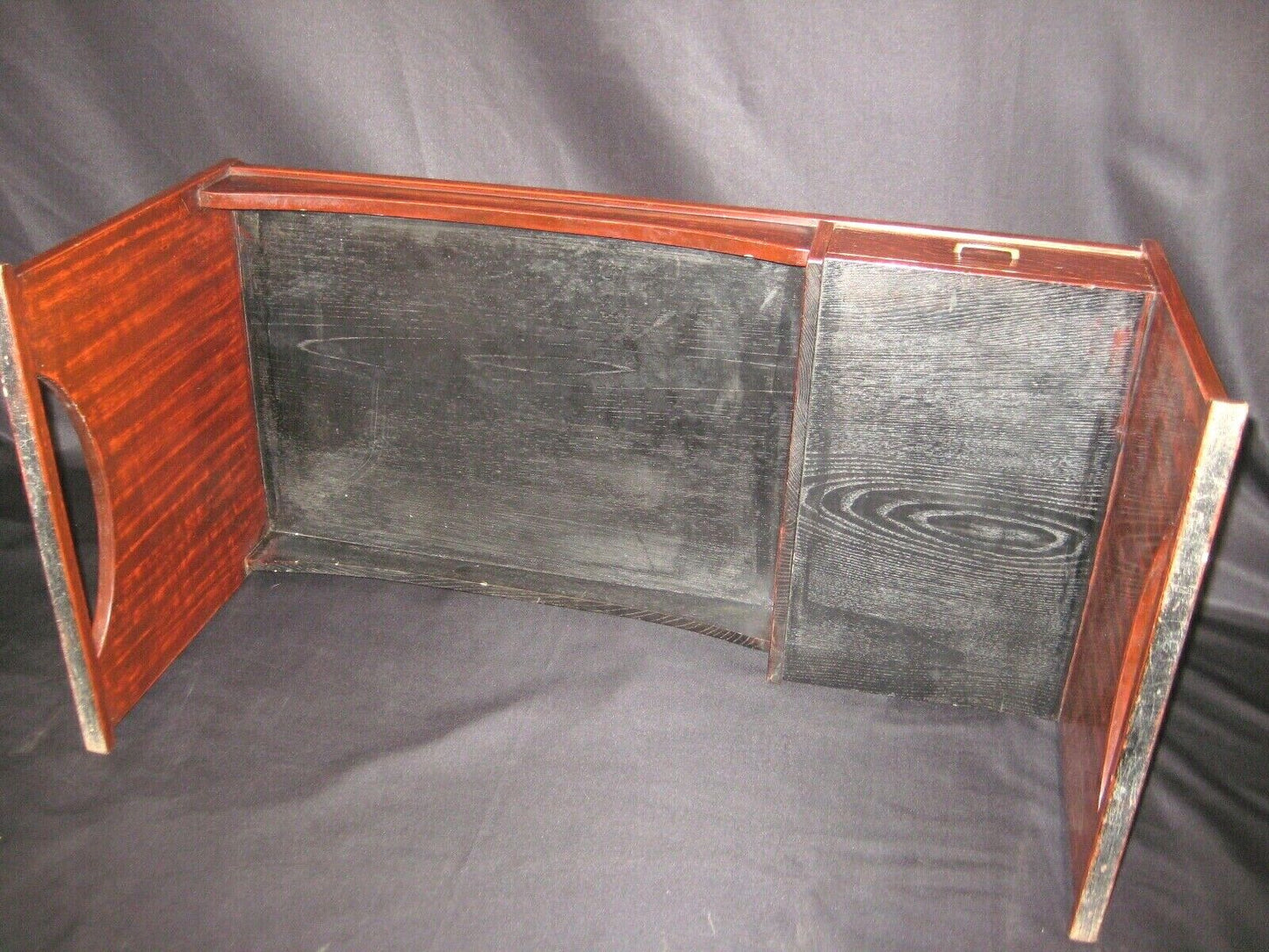 Antique Japanese Meiji Era (C1900) One Drawer Tansu Chest/Desk Zelkova Wood 30"
