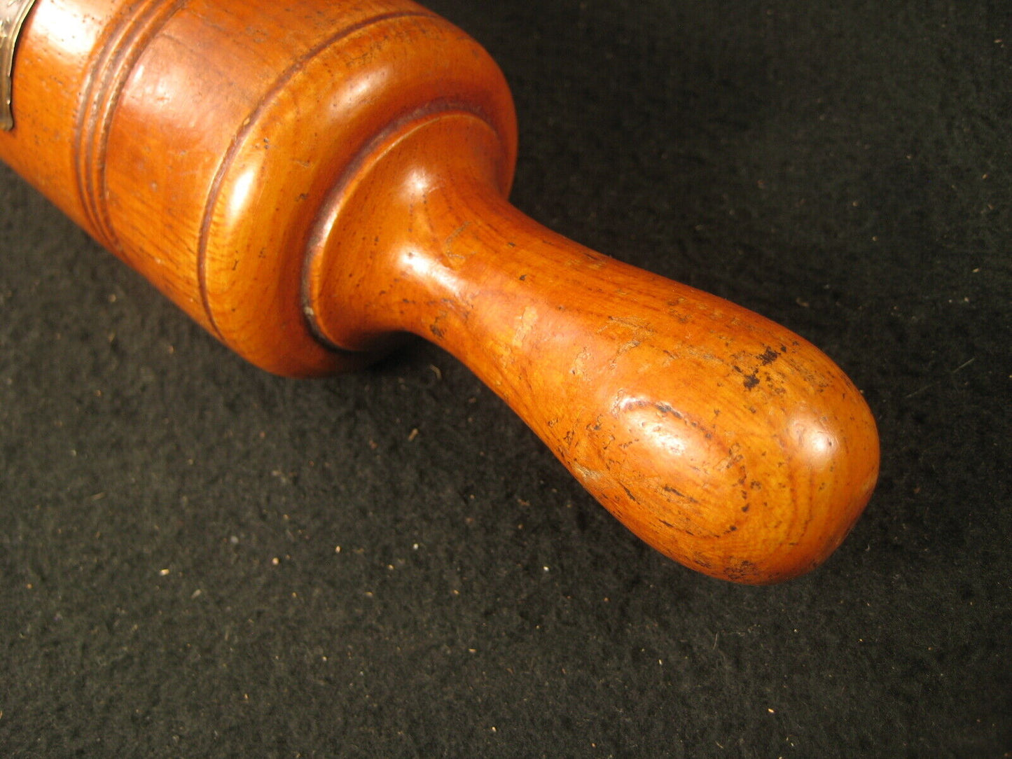 Antique Meiji Era (Early 1900'S)  Japanese Hand Crank Massager Zelkova Wood