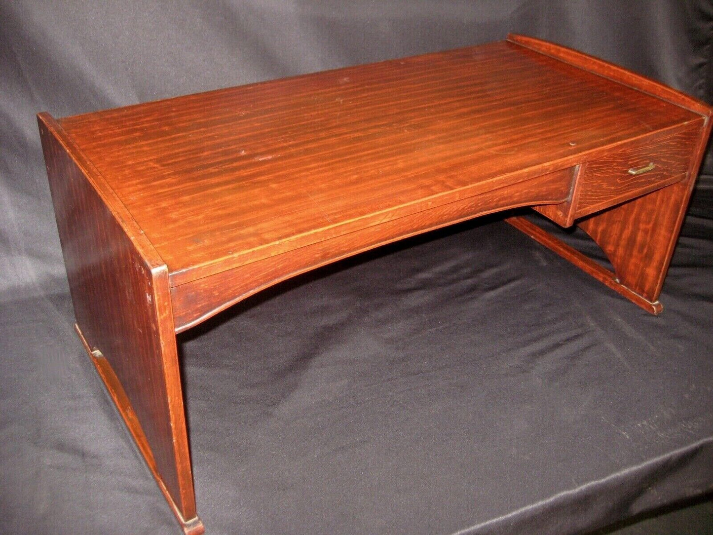 Antique Japanese Meiji Era (C1900) One Drawer Tansu Chest/Desk Zelkova Wood 30"