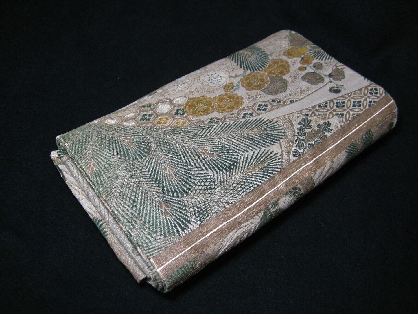 Japanese Silk Nagoya Obi Sash For Kimono Phoenix Plum Blossum & Pines 11Ft