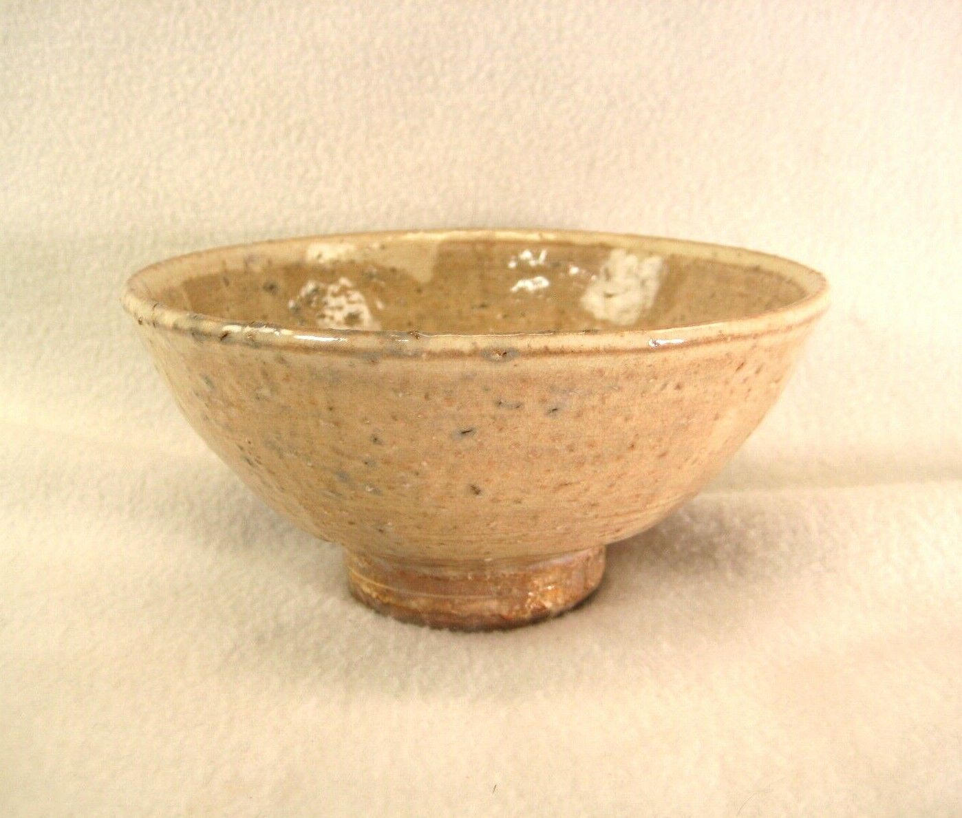 Vintage Japanese Chawan Signed Zuiun Hagi ware w/ Original Box 5 3/4"