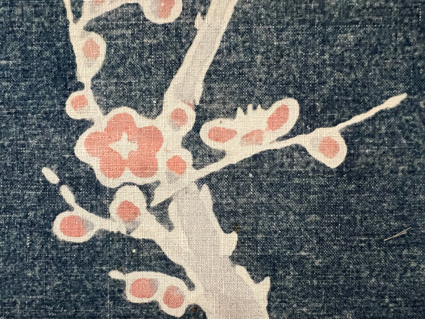 Antique Japanese c.1820 Futon Cover 6 Color Turtle & Crane Indigo Dyed Tsutsugaki