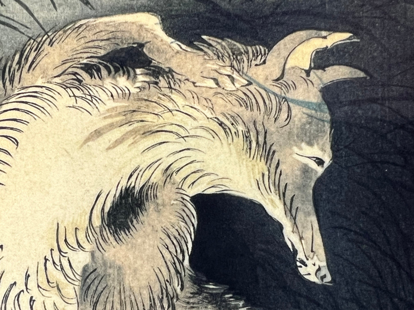 Yoshitoshi Giclee Woodblock Print "Musashi Plain Moon" 100 Views of the Moon 9.5"x14"