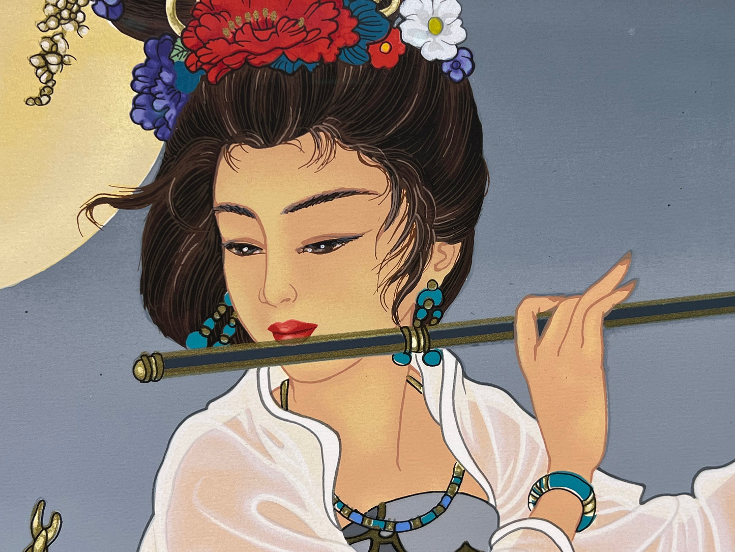 Caroline Young Framed Limited Print "Dragon King's Daughter" 47"x37"